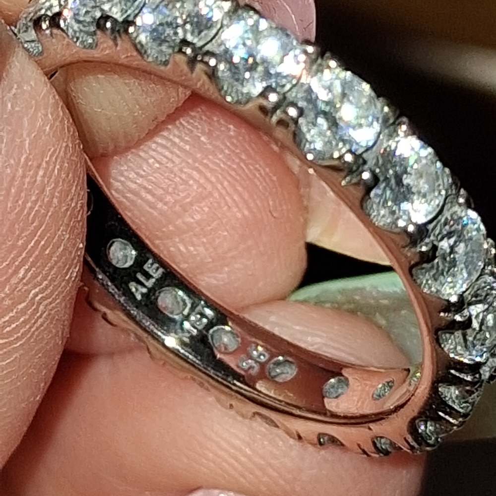 Pandora Silver Tone Clear CZ Rings - Picture 2 of 2